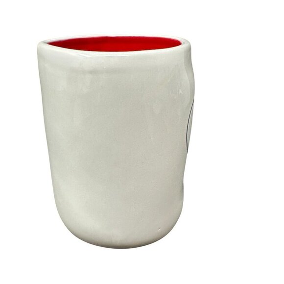 Rae Dunn Mug Valentine Heart Double Sided Large Coffee Cup Ceramic Magenta Red - Picture 5 of 8